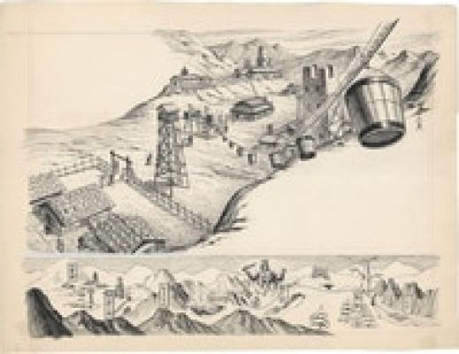 Masami Watanabe Hand-Drawn Illustration "The Return of Daimajin" | Mandarake (Big Web)