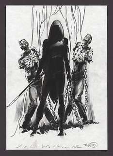 WALKING DEAD PRODUCTION ART JOHN WATKISS: MICHONNE Issue #16 Preliminary Sketch | ComicConnect