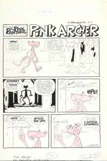 La Panthère Rose - The Pink Panther, ensemble de deux planches…