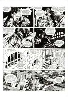 Mitton, Jean-Yves - 1 Original page - De Silence et de Sang T8 - Les 4 provinces de L’Ave Maria - 1994 | Catawiki