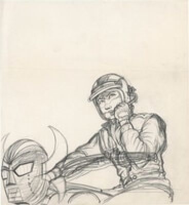 Ushio Souji hand written illustration "Electric Zaborger" | Mandarake (Big Web)