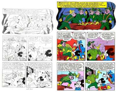 Carpi, Giovan Battista - 1 Original page - Topolino - n. 1485 "Topolino e lo stendardo perduto" - I TL 1485-A | Catawiki