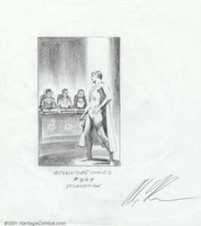 Alex Ross - Original Pencil Prelim for Adventure #247 Cover Recreation (1999). Tight pencil prelim for one of - | Heritage