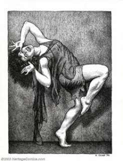 Robert Crumb - Original Illustration for Art and Beauty Parade (Kitchen Sink Press, 1996). A detailed pin-up of a - | Heritage