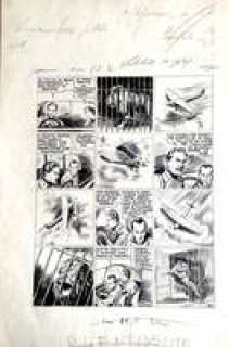 Walter Molino - Original page for "Luciano Serra Pilota". Cm. 33x49. Ink. Mint