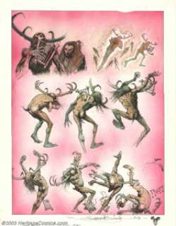 Simon Bisley - Original Art for 2000 AD #632, page 17 (Fleetway, 1989). This is a great page from the Slaine -