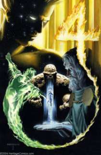 Alex Ross and Brent Anderson - Original Cover Art for Fantastic Four: Universe X #4 (Marvel, 2000). Alex Ross -