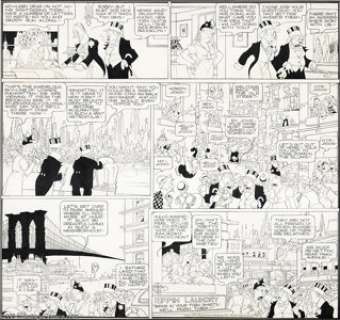 George McManus - Bringing Up Father Sunday Comic Strip Original Art, dated 1-7-40 (King Features Syndicate, 1940). - | Heritage