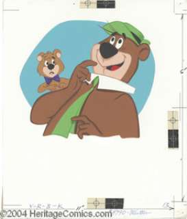 Hawley Pratt and Al White (attributed) - Yogi Bear and Boo Boo Illustration Original Art (Western Publishing, -