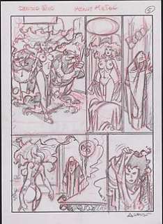 Azpiri, Alfonso - On a Demon Wind pg 5 prelim - 1 art original - 2003 | Catawiki