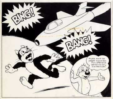 Arnal José Cabero (1909-1982) | ARNAL José Cabero PIF LE CHIEN. Exceptionnel dessin Ã  l’encre de chine | Coutau Bégarie