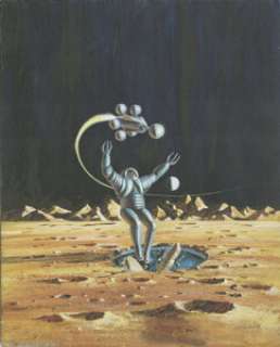 Jack Gaughan - Worlds of IF, December, 1966 Cover Original Art (1966). Jack Gaughan‘s acrylic on board cover -