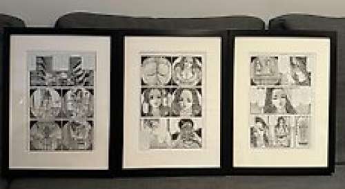 Chiyoji Tomo - 3 Original drawing - Miss 130, - Beautiful original page by Chiyoji Tomo - The Peeping Tom Triptych, Bakunyu Wife, Nasty Incident | Catawiki