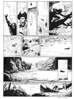 Planche originale 22 du Testament du Capitaine Crown tome 2 par Patrick HENAFF