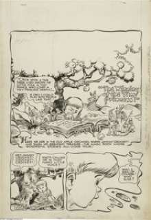Howard Post - More Fun Comics Complete 6-page Story, "The Winning of the Tiny Princess" Original Art -