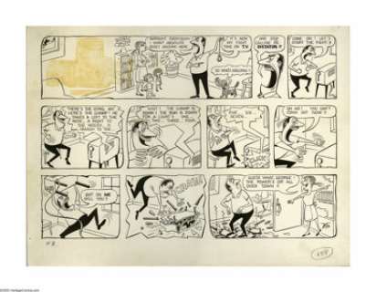 Virgil Partch - Big George Sunday Comic Strip Original Art, dated 7-3-60 (Field Enterprises, 1960). Virgil -