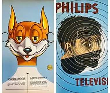 Bommel en Tom Poes - Smeets 1830 1955 - 1 Livre de table basse Drukkerij Smeets avec Joris Goedbloed-Masker et assiette Cassandre - EO - 1955 | Catawiki