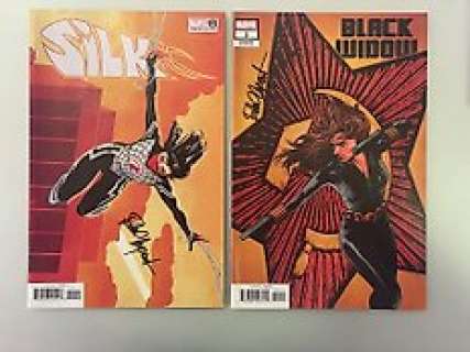 Black Widow, Silk 1 - Signed by Elena Casagrande Black Widow 1 Variant + Silk 1 Variant - 1 Comic - 2020