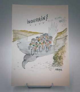 Bernard Chenez, dit "Chenez" (1946) "Indurain !" Technique mixte sur… | misc / divers