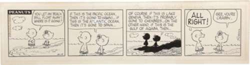 Charles Schulz - Peanuts Daily Comic Strip Original Art, dated 8-19-70 (United Feature Syndicate, 1970).  - | Heritage