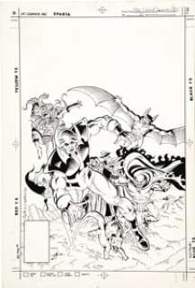 Paris Cullins and Gary Martin - Blue Devil Annual #1 Cover Original Art (DC, 1985). Felix Faust‘s plot for -