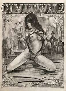 Scorda, Renato Ramon alias Red Tattoo - 1 Original drawing - Cimiteria | Catawiki