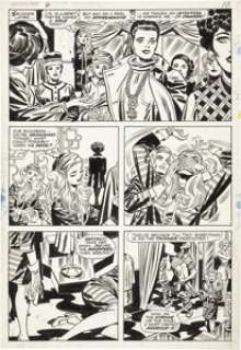 Jack Kirby and Frank Giacoia Fantastic Four #96 page 7 Original Art (Marvel, 1970). The Mad Thinker‘s Susan -