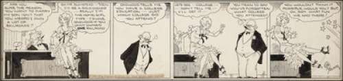 Chic Young The Second Blondie Daily Comic Strip Original Art, dated 9-16-30 (King Features Syndicate, -
