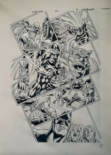 Joe Bennett (Blue Lines) & Vicente Cifuentes (Inker) Original page - Suicide Squad - #44 Page 10 | Catawiki