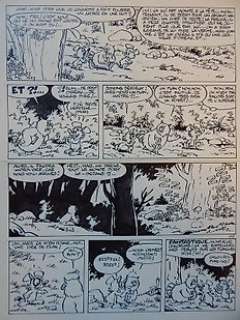 Walli - 1 Original page - Chlorophylle T14 - Le Combat des mages - 1988 | Catawiki