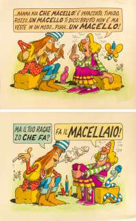 Benito Jacovitti | Il macellaio! | Art-Rite