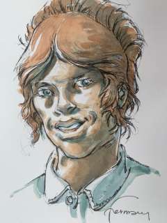 Hermann - 1 Original colour drawing - Duke - Femme | Catawiki