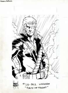 Warren Martineck - Marvel Overpower Card Art: Longshot Published (1996)