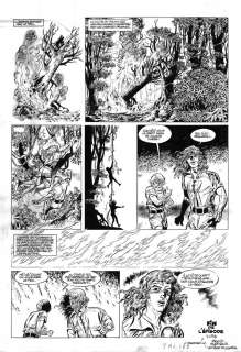 EddyÂ PAAPE - Planche originale de FIN d‘épisode de Yorik