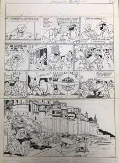 Ache, Jean - 1 Original page - Les Aventures de Nic et Mino - 1962 | Catawiki