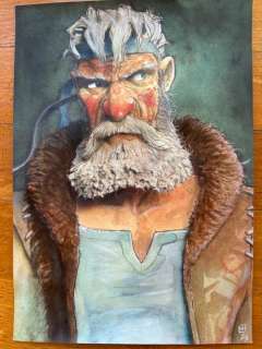 Le Hénanff, Fabrice - 1 Original colour drawing - Hommage à Loisel - Bragon - 2021 | Catawiki