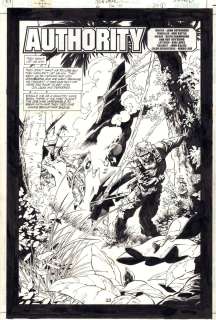 Eric Battle, Keith Champagne, Ray Kryssing | Jla: Incarnations #6 P.1 / 23 - ’Authority’ Title Splash - Pilot And Crashed Jet - 2001 | Anthony’s Comic Book Art