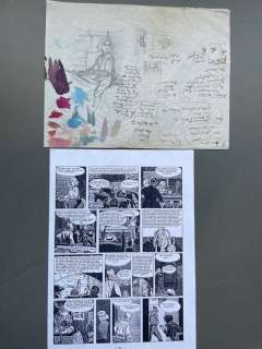 Cuvelier, Paul - 1 Original preliminary drawing - Corentin T4 - Le Poignard magique - 1963 | Catawiki