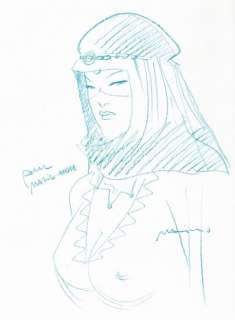 Marini. Dessin original dédicacé Gipsy | BDEnchères