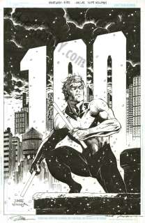 Jim Lee, Scott Williams - Nightwing Issue 100 Page Cover