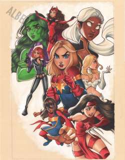 Chrissie Zullo - Women of Marvel Issue 1 Page Cover