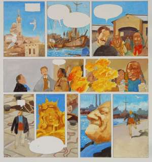 Faure, Michel - 1 Planche originale + mise en couleur originale - Camargue rouge - 2013 | Catawiki