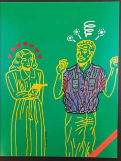 Mattioli, Massimo - 1 Original colour drawing - Ti Odio, Ti Amo - 1984 | Catawiki