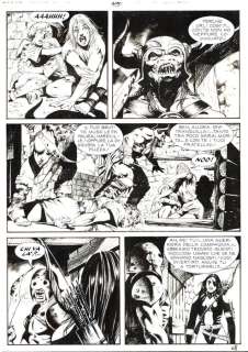 Dotti, Maurizio - 5 Original page - Dampyr #174 - "Il trono del dio oscuro" - 2014 | Catawiki