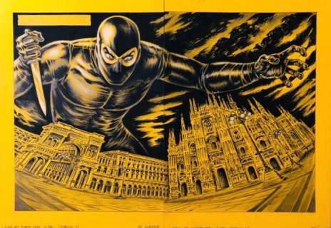 Guerra, Nik - 2 Original page - Il Giallo del Fumetto Nero - Diabolik - 2023 | Catawiki