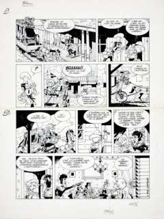 Degieter, Lucien | PONY ET L’INSTITUTRICE. Encre de chine pour la planche | Coutau Bégarie