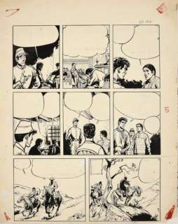 Jijé (Joseph Gillain, Dit) | JIJÉ Jerry Spring - La piste du grand Nord Encre de chine pour… | Coutau Bégarie