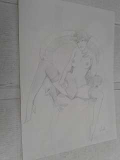 Frollo, Leone - 1 Original preliminary drawing - Erotic Girl | Catawiki