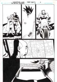 Christopher Jones, Terry Beatty | The Batman Strikes #16 P.9 - Batcycle & Alfred - Signed - 2006 | Anthony’s Comic Book Art
