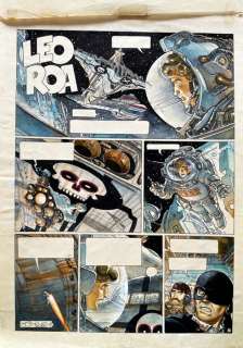 Juan Gimenez - Original colour page - Léo Roa - Léo Roa Vol. 1, Page 1 - Mixed Media - 1990 | Catawiki